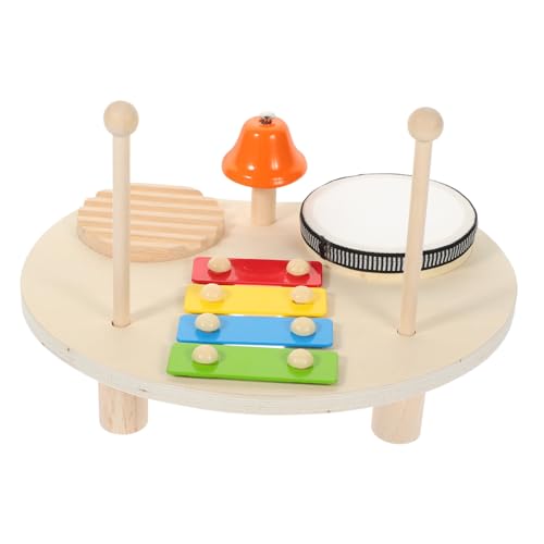 NESTINGHO 1 Set Schlaginstrument Musikspielzeug Xylophon Trommelinstrumente Spielzeug Xylophon Trommel Spielzeug Trommel Spielzeug Schlagzeug Kit Für Kinder Spielzeug Holz Und Eisenglocken von NESTINGHO