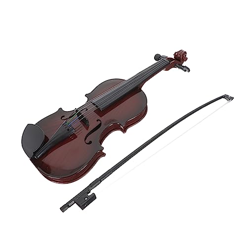 NESTINGHO 1 Set Simulierte Violine Musikspielzeug Musikspielzeug Ukulele Miniaturdekoration Saitenmusikinstrumente Violinfiguren Musikinstrument Geige Display Modell Schwarze von NESTINGHO