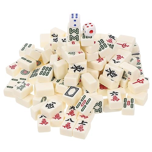 NESTINGHO 1 Set Tragbares Mahjong Miniatur Mahjong Chinesisches Mahjong Mini Mahjong Klassisches Chinesisches Mahjong Spiel Reisespielzeug Interaktives Familienspiel Spielzeug Für von NESTINGHO