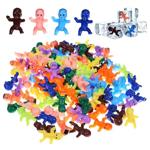 NESTINGHO 100 Stück Kleine Puppen Babyspielzeuge Mini Babys Aus Kunststoff Partyzubehör Plastik Babystatuen Kleine Babyfiguren Kleine Plastikbabys Badespielzeug Minipuppen Winzige von NESTINGHO