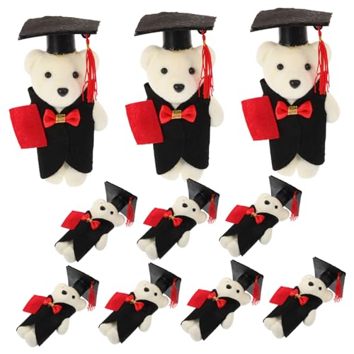 NESTINGHO 10St Abschlussfeier-Puppe Schlafzimmer Dekoration Bedroom Decoration regice Plush plüschtier Plush Toy Plüschfigur Spielzeug Plüschbär Graduierung Plüsch Bärenpuppe Stoff von NESTINGHO