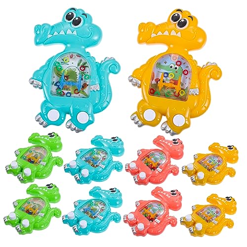 NESTINGHO 10St Dinosaurier-Wassermaschine interaktives Spielzeug Kinder wasserspielzeug tragbares Wasserwurfspiel Druckknopf-Wasserspielzeug Wasserring-Spiel Handheld-Wasserspiele Plastik von NESTINGHO