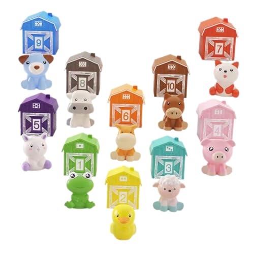 NESTINGHO 10st -regenbogenhaus Tiere Fingerpuppe Spielzeug Fingertierspielzeug Tierische Fingerpuppen Fingerspielzeug Für Kleinkinder Eltern-Kind-spielspielzeug Flexible Puppen Plastik von NESTINGHO