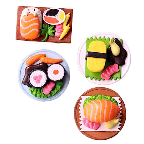 NESTINGHO 12 STK Simuliertes Japanisches Sushi Mini-Sushi-Dekoration Stellen Sie Sich Sushi-Spielzeug vor Langlebige Sushi-Ornamente Tischdekoration für japanische Küche Mini-Sushi-Ornamente von NESTINGHO