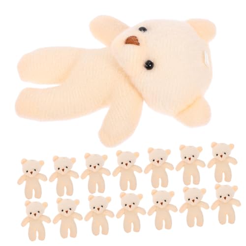 NESTINGHO 18 STK Mini-Puppe Kleine Kuscheltiere Bär Schlüsselanhänger Süße Plüschbären Taschenbär Plüschbär-schlüsselanhänger Aufhängen Von Bärenfiguren Hängender Bärenanhänger Teddys Stoff von NESTINGHO