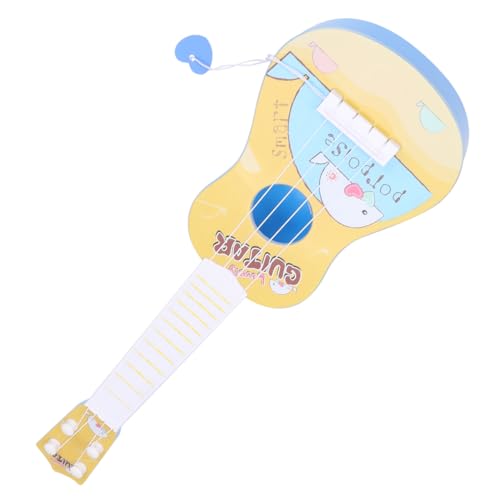 NESTINGHO 1Stk Kinder Gitarreninstrument Spielzeug kinderinstrumente Kinder Instrument Kinderspielzeuggitarre Musikgitarrenspielzeug Spielzeuge Musikinstrument Spielzeug Mini-Gitarre Yellow von NESTINGHO