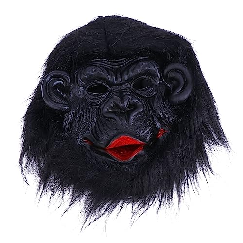 NESTINGHO 1Stk Orang-Utan-Maske halloween masken halloweenmaske masken erwachsene tier masken Halloween-Partyzubehör Kostüm Party Gefälligkeiten Dekorative Maske Performance-Maske Black von NESTINGHO