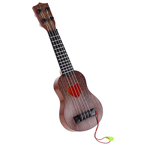 NESTINGHO 1Stk Ukulele Musikalisches Spielzeug Anfänger üben Musikinstrument kinderinstrumente Kinder musikinstrumente Kinder-Instrument-Spielzeug Mini-Instrument Plastik Coffee von NESTINGHO