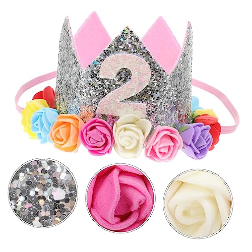 NESTINGHO 1pc Glitter Sparkle Geburtstagshut Baby Kinder Party Crown Hut Für Die Dekoration von NESTINGHO