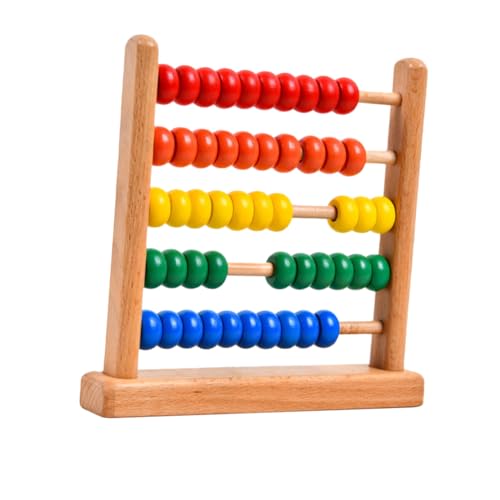 NESTINGHO 1stk Abakusständer Abakus Spielzeug Abakus Für Kinder Mathe Mathe-perlen Mini-abakus-lernspielzeug Kinder Lernen Abakus Für Kleinkinder Perlenspielzeug Zählen Colorful Hölzern von NESTINGHO