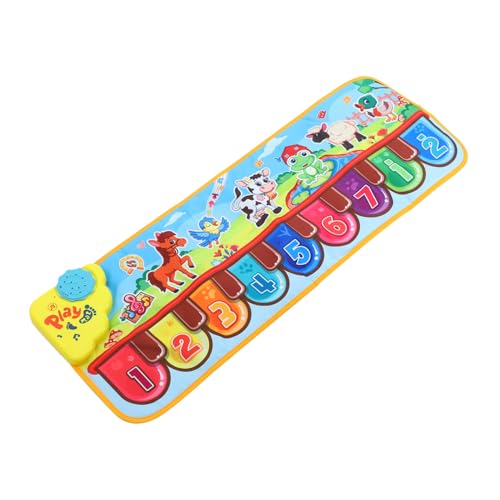 NESTINGHO 1stk Musikdecke Für Die Frühe Bildung Babyspielzeug Klaviermatte Für Kinder Musik-Touch-spielmatte Spieluhr Als Spieldecke Für Elektronisches Keyboard Colorful PVC von NESTINGHO