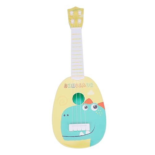 NESTINGHO 1stk Musikinstrument Spielzeug Pädagogisches Lernspielzeug Gitarre Für Kinder Musikinstrumente Für Kinder Musikspielzeug Für Kindergitarre Musikalische Spielzeug-Ukulele Yellow von NESTINGHO