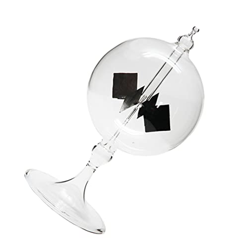 NESTINGHO 1stk Pyranometer Gyroskop Krummes Radiometer Leistungsradiometer Perpetuum-Motion-gerät Stehendes Radiometer Sonnenröntgenometer Lichtmühle (f) Glas Mit Hohem Borosilikatgehalt von NESTINGHO