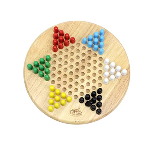 NESTINGHO 1stk Schachspiel Für Kinder Lernspielzeug Für Kinder Chinesisches Damespiel Dame Brettspiel Chinesische Dame Intelligenzspielzeug Für Kinder Gehirnspielzeug Kinder Spielset Hölzern von NESTINGHO