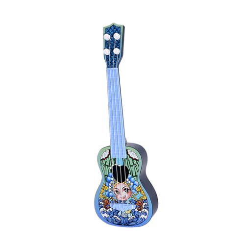 NESTINGHO 1stk Ukulele Kinderspielzeuggitarre Lernspielzeug Für Kinder Kleine Gitarre Für Kinder Kleinkind Gitarre Kinder Gitarrenspielzeug Kinderspielzeug Akustikgitarre Blue Plastik von NESTINGHO