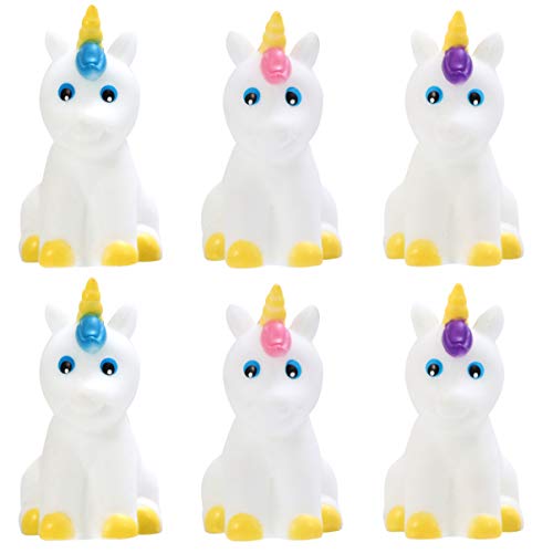 NESTINGHO 2 Bades pielzeug Set Einhorn-Duschspielzeug Einhorn-Badespielzeug für Babys Kinderspielzeug Kinder badewannenspielzeug Unicorn Spielzeuge Spielzeug in Form eines Einhorns PVC von NESTINGHO