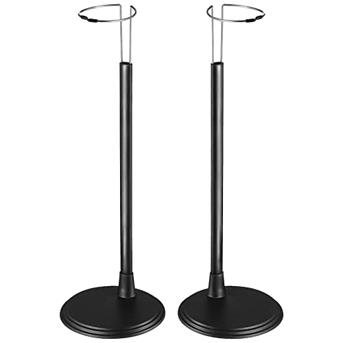 NESTINGHO 2 STK Höhenverstellbar Schwarz Minipuppe Action-Figuren-präsentationsständer Puppenregal Rahmengestell Für Puppenhalter Stützbasis Für Puppenspielzeug Rostfreier Stahl Black von NESTINGHO