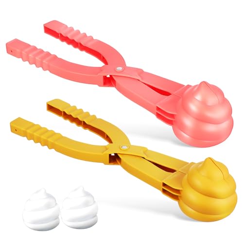 NESTINGHO 2 STK Lustiger Schneeballverschluss Schneeball-Maker-Launcher Schneeball-Maker-Clip Neuartige Schneeballformen Klemmen Für Schneeballmaschinen Schneespielzeug-kit Plastik von NESTINGHO