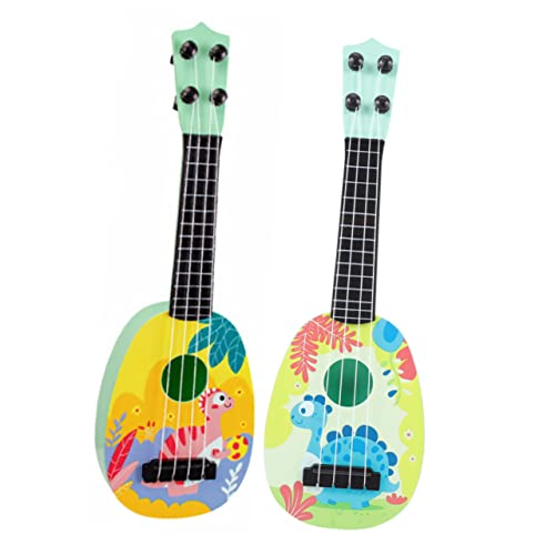 NESTINGHO 2 STK Mini Gitarre Spielzeug Mini-Spielzeug Mini-Gitarren-Ukulele Kleines Ukulele Spielzeug Musikspielzeug Gitarrenspielzeug Für Kinder Gitarre Musikinstrument Kindergitarren Abs von NESTINGHO