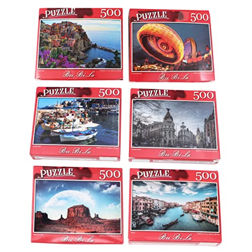 NESTINGHO 2 Sätze À 500 Stück Erwachsene Puzzle amp Share rätsel für Erwachsene Fun Puzzle Puzzlespielzeug Puzzles für Erwachsene lustiges Puzzle-Spielzeug Erwachsene rätseln Rätsel von NESTINGHO