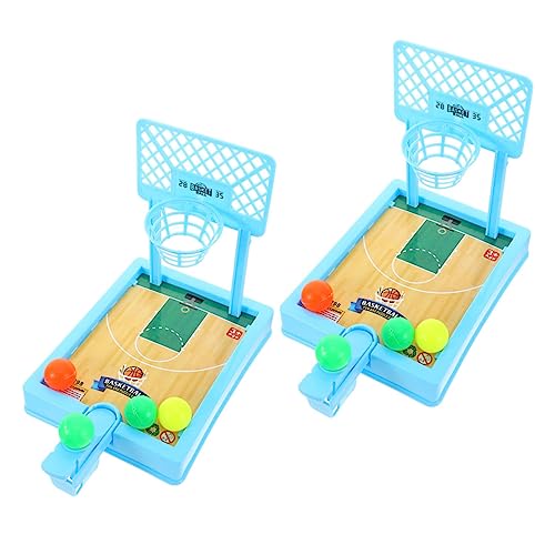 NESTINGHO 2 Sätze Basketball-Spielzeug Tischspiele Mini Spiel Desktop-Spielzeug Desktop-basketballkorb Puzzle-Spielzeug Kinder Spielset Spielzeug Für Basketballspiele Gehirnspielzeug Plastik von NESTINGHO