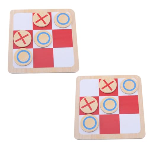 NESTINGHO 2 Sätze Simongqi Tic-Toe-Schach Zehe Brettspiel Tabletop-Brettspiel Two Player Games Kinder schachspiel Schachspielzeug für Kinder Strategie-Brettspiele von NESTINGHO