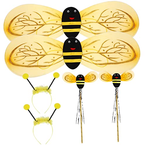 NESTINGHO 2 Sets Kleine Bienen Requisiten Bienenflügel Für Kinder Bienen Requisitenflügel Bienen Kostüm Cosplay Bienenflügel Verkleidung Bienen Requisite Party Kostüm Bienen Bühne von NESTINGHO