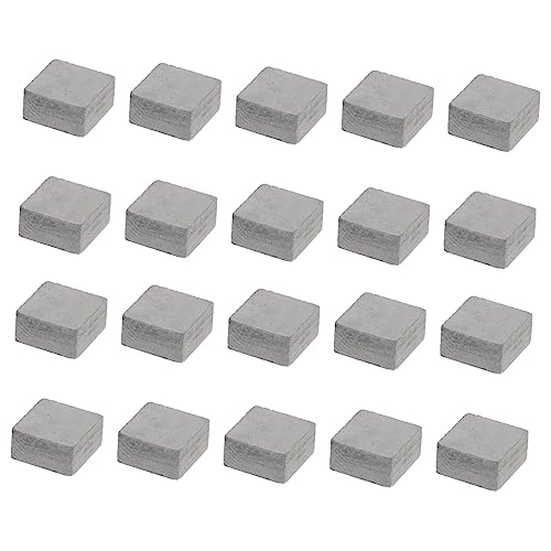 NESTINGHO 20 STK simulierte Ziegel Mini-Baustoffe Mini-Stein gefälschter Ziegel Dekor mikrolandschaft Miniaturziegel Bausteine DIY Sandtisch Ziegelmodell Mikro-Landschaftsziegel Ton Grey von NESTINGHO