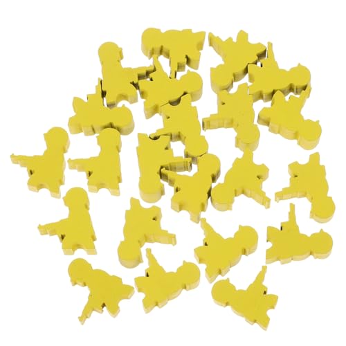 NESTINGHO 20 Stück Brettspiel-schachfiguren Schach Für Brettspiel Zubehör Für Brettspiele Tabletop-spielkomponente Token Für Brettspiele Schachbrett Schach Brettspiele Bauern Yellow Holz von NESTINGHO