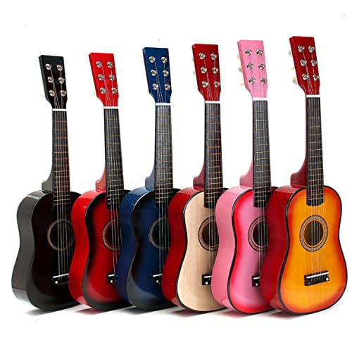 NESTINGHO 23 Musikinstrument Kinderinstrumente Ukulele für Kinder Music Instruments for Kinder Instrument Kinderspielzeug Spielzeuge Kinder Gitarre Holzgitarre Bambus Black von NESTINGHO