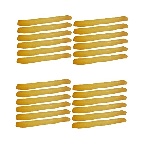 NESTINGHO 24 STK Simulation Pommes Frites Küchenobst Photogratpy Requisiten Essensspielset für die Küche künstliche Pommes Plastik Chips wohnungsdeko Chips-Food-Modell Pommes aus Plastik PVC von NESTINGHO