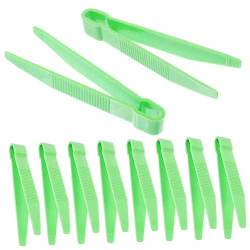 NESTINGHO 25st Pinzette Für Kinder Kleinkind Pinzette Clips Sammeln Experimente-Clips Hilfsmittel Für Den Schulunterricht Bastelpinzette Kinderpinzette Pinzette Für Experimente Plastik Green von NESTINGHO