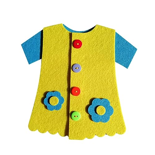 NESTINGHO 2St Bildungsspielzeug vliestücher raufaser vlies Fun Toy Kreatives Spielzeug Kleid Fähigkeiten Spielzeug berufliches Spielzeug Babyspielzeug Spielzeug mit gebundenen Knöpfen rot von NESTINGHO