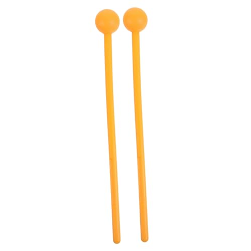 NESTINGHO 2St Glockenspielhammer Schlägel für Musikinstrumente Zungentrommelschlägel Perkussionsschlägel kunstoffhammer Percussion-Sticks Musik Drumstick Schlägel Perkussion Abs Orange von NESTINGHO