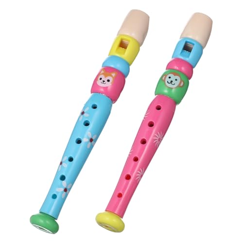 NESTINGHO 2st Klarinette Spielzeug Kleinkind Handglocke Blockflöte Für Kinder Blockflöteninstrumente Pfeife Für Kinder Trommel -Klavier Diskantflöte Babyflöte Recorder Plastik von NESTINGHO