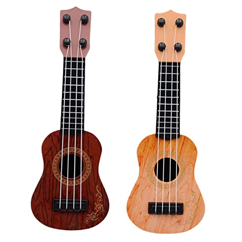 NESTINGHO 2st Mini-Ukulele Gitarrenspielzeug Für Kinder Ukulele Für Kinder Anfänger Akustikgitarre Für Kinder Pädagogische Gitarre Für Kinder Kleinkind Musikinstrument Kinder Gitarre Plastik von NESTINGHO