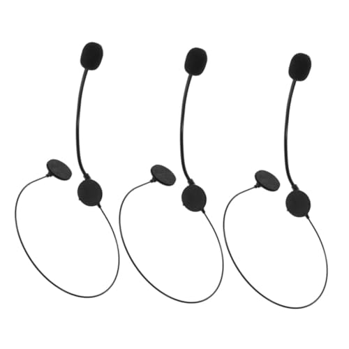 NESTINGHO 3 Stück Gefälschte Kopfhörer Requisiten Mikrofon Headset Kostüm Spaß Bühne Mikrofon Spielzeug Gefälschte Mikrofon Headset Spielzeug Singendes Mikrofon Spielzeug Mikrofon Headset von NESTINGHO