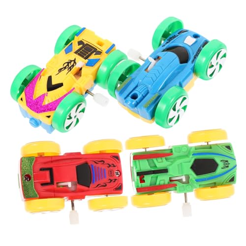 NESTINGHO 4 Stück Auto Wickeln Kinder Lustiges Spielzeug Mini-Autos Uhrwerk Auto Spielzeug Auto Uhrwerk Spielzeug Aufziehbares Spielzeug Kleinkindspielzeug Aufziehauto Babyauto Plastik von NESTINGHO