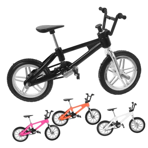 NESTINGHO 4 Stück Mini-Fahrrad Finger-Mountainbike-Modell Mountainbike-Modellspielzeug Simulationsrad Finger Bike Fahrradspielzeug Miniatur-Fahrradmodell Mini Fahrrad Spielzeug Legierung von NESTINGHO