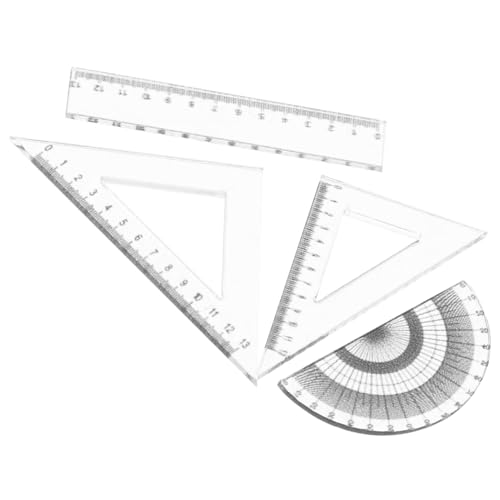 NESTINGHO 4 Stück Miniatur-kunststofflineal Puppenhaus Puppenzubehör Deko Simulation Mini-lineal Miniaturlineal Für Puppen Zubehör Für Miniaturlineale Lernmaterialien Für Puppen Plastik von NESTINGHO