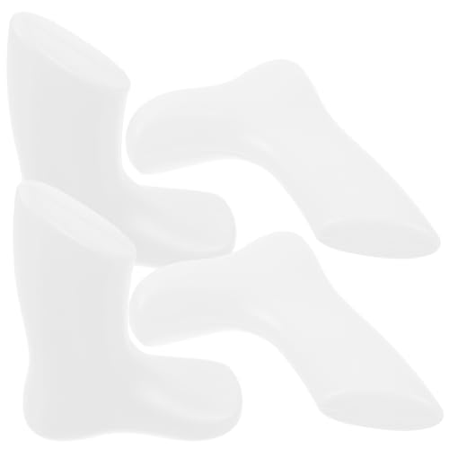 NESTINGHO 4 Stück Modellfüße für Kinder Verkaufsfördernd Socken-Präsentationswerkzeug Sockenstile Fußpuppe für Socken Kunst Mannequin Figur Füße Modell Mannequin Plastik Weiß von NESTINGHO