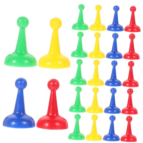 NESTINGHO 40 Stück Spielsteine Schach Brettspielfiguren Ludo-Brettspiel Kinder brettspiele kinderbrettspiel Board Games Brettspiel Teile boardgame Zubehör für Brettspiele Spielmarken Plastik von NESTINGHO