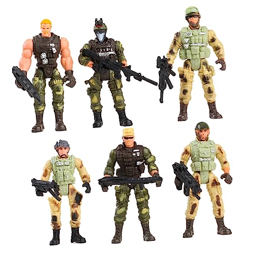 NESTINGHO 6St Militärsoldatenmodell Spielzeug Toys Spielzeugfiguren und Spielsets Modelle von Kindersoldaten militärisches Spielzeug Militärspielzeug für Kinder Plastik von NESTINGHO