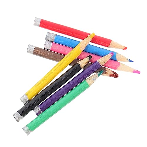 NESTINGHO 8St Mini Bleistift Mini-Hauszubehör Zubehör für Mikrolandschaften kleinigkeiten Colored Pencils Simulation Miniatur-Bleistift bunter Bleistift aus Holz hölzern Colorful von NESTINGHO