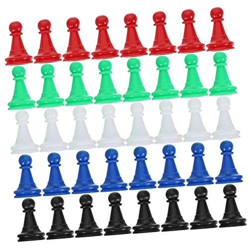 NESTINGHO 96 STK Hohle Kunststoff-Checker Tabletop-spielkomponente Brettspiele Bauern Brettspielfiguren Mini Schach Mini-Schachbrett Brettspiel Schach Schachmarker Spielzubehör Abs von NESTINGHO