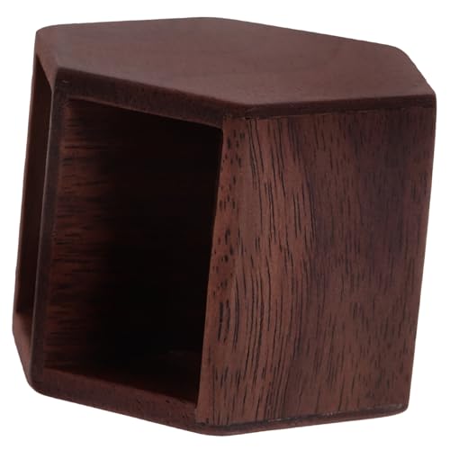 NESTINGHO Couchtisch aus Holz Dekoration Schlafzimmer mikrowe holzmöbel wischtelgeschenk puppenhaus puppenaugen beistelltisch Puppenteetisch Miniatur-Teetisch dekor möbel hölzern Dark Brown von NESTINGHO