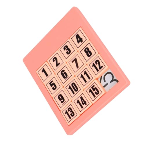 NESTINGHO Digitale Huarong-straße Zahlenblock Zahlenrätsel 15 Puzzle-Slide-Spiel Schiebeblock-Puzzle Schiebepuzzle 15 Rätsel Mathe-rätsel Für Kleinkinder Magnetische Puzzles Für Rosa Abs von NESTINGHO