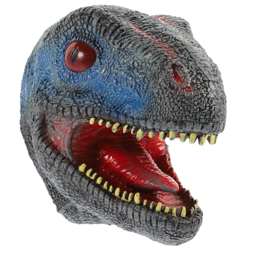 NESTINGHO Dinosaurier-Handpuppe Puppe Spielzeug Dinosaurierpuppen Handpuppe Spielzeug Handpuppe mit Dinosaurierkopf Handpuppe Dinosauriermodell Tierpuppen Puppen Lernspielzeug Black von NESTINGHO