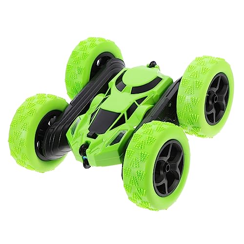 NESTINGHO Doppelseitiges Stuntauto Offroad-stuntauto Geländewagen Elektroauto Spielzeug Rc-Stunt-Auto Kinderautos Spielzeug Doppelseitige Flips Fahrzeuge Stunt-Auto-Spielzeug Plastik Green von NESTINGHO