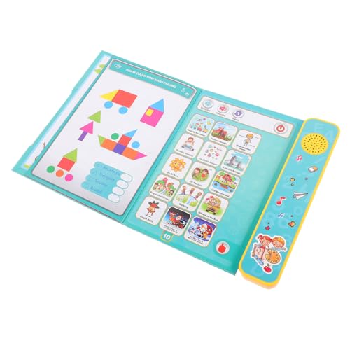 NESTINGHO Englischer Lesepunkt Zum Englischlernen Englisch-lernspielzeug Für Anfänger Klangbücher Für Kinder Englisch-lernzubehör Für Kinder Englisch-lernbuch Für Kinder Abs Green von NESTINGHO